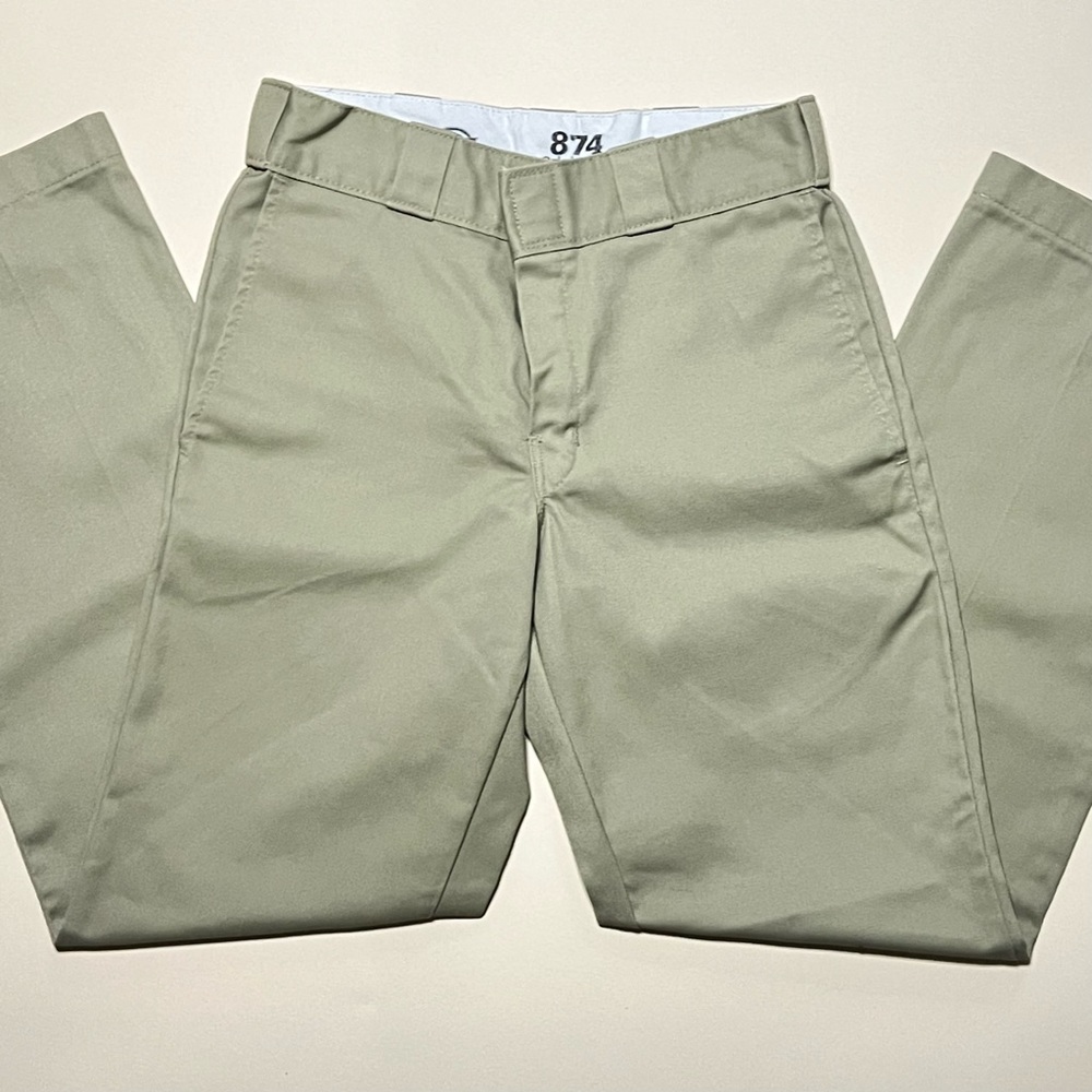 Khaki Dickies 874 Original work pants.